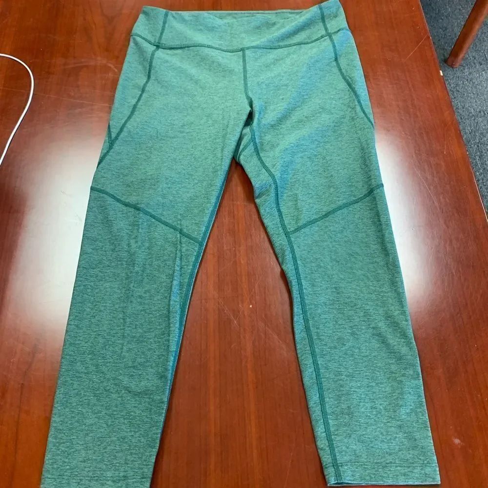 Outdoor Voices Forrest Green Leggings sz XL EUC